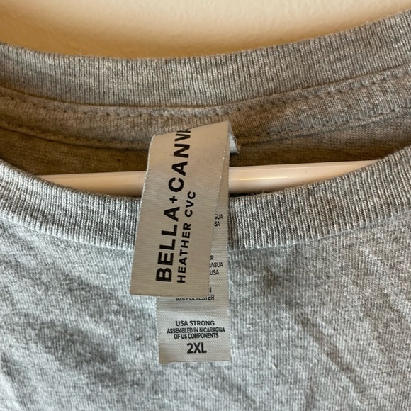 ETSY Custom “Vintage 1990” Birthday Year Heather Grey Tee, Size 2XL Womens - Picture 3 of 4